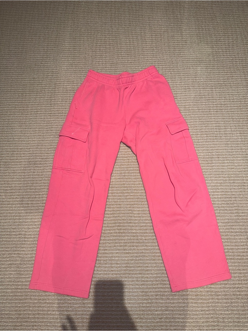 Aritzia Women’s Pink Cargo Sweatpants - Casual Pocket Bottoms